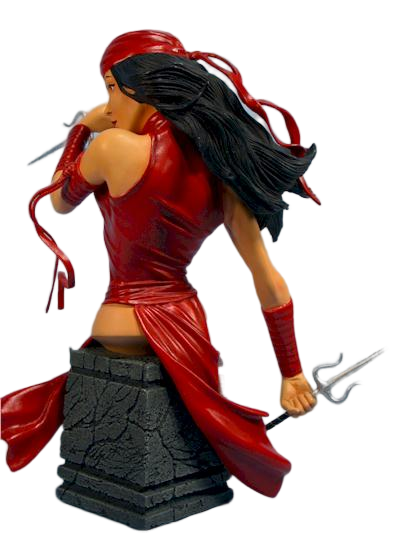 Marvel Legends Elektra Mini-Büste RESIN [Gebraucht in ausgezeichnetem Zustand] #258/5000 (IN ORIGINALVERPACKUNG 2003 DIAMOND SELECT)
