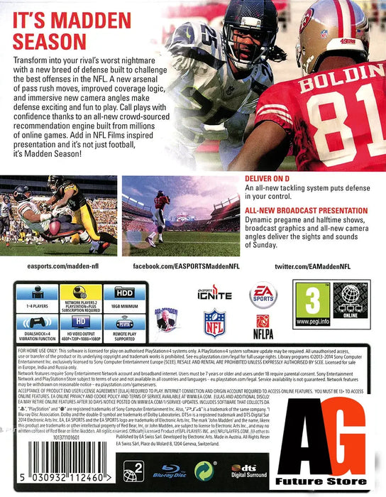 Madden NFL 15 (gebraucht) Englisch - PS4 (NEUSTART)