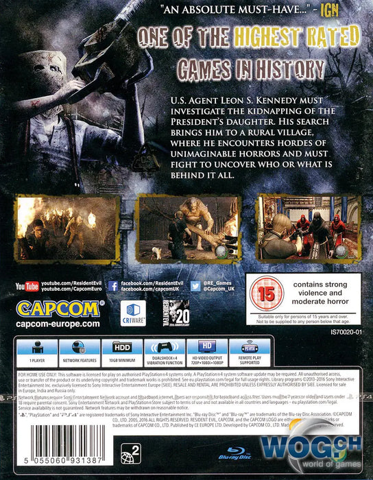 Resident Evil 4 (usato) (IT/DE/FR/EN) - PS4 (RESTART)