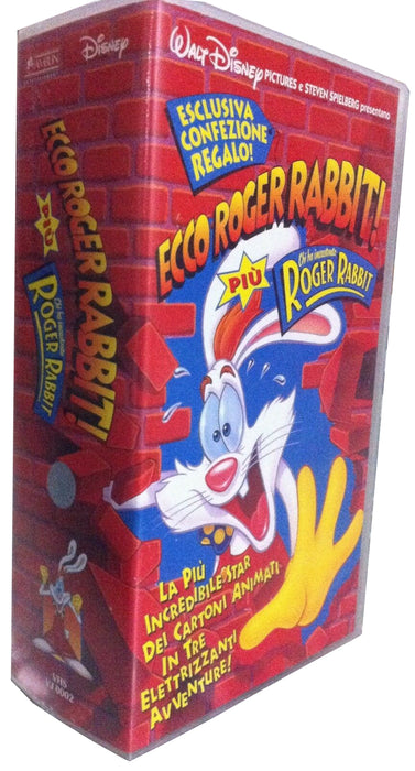 Ecco Roger Rabbit + Chi ha incastrato Roger Rabbit: "Esclusiva confezione regalo" Cofanetto 2 VHS (usato in Ottime Condizioni)
