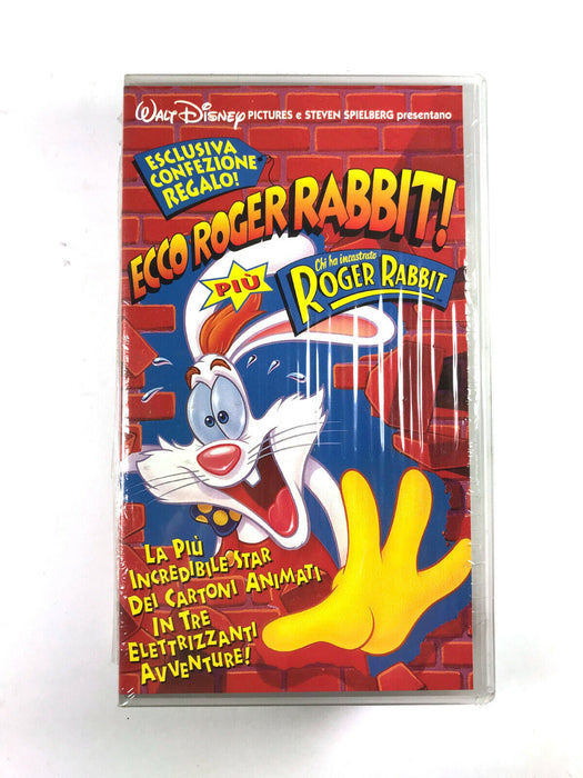 Ecco Roger Rabbit + Chi ha incastrato Roger Rabbit: "Esclusiva confezione regalo" Cofanetto 2 VHS (usato in Ottime Condizioni)