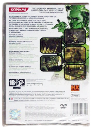 Metal Gear Solid 3: Snake Eater PS2 (NEW) - FULLY IN ITALIAN!